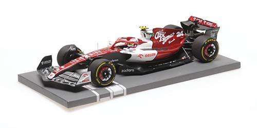 ミニチャンプス 1/18 アルファ ロメオ F1 チーム オーレン C42 周冠宇 バーレーンGP 2022【117220124】ミニカー 返品種別B_3