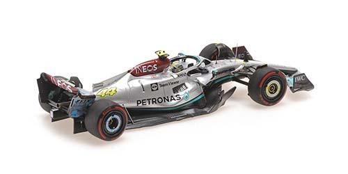 ミニチャンプス 1/43 メルセデス AMG ペトロナス フォーミュラ ワン チーム F1 W13 E パフォーマンス ルイス・ハミルトン イギリスGP 2022 3位入賞【417221044】ミニカー 返品種別B