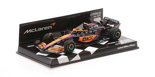 ミニチャンプス 1/43 マクラーレン F1 チーム MCL36 ランド・ノリス シンガポールGP 2022【537226004】ミニカー 返品種別