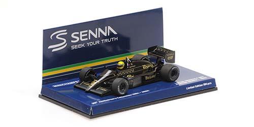 ミニチャンプス 1/43 ロータス ルノー 98T アイルトン・セナ