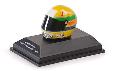 レア品　ミニチャンプス　アイルトン・セナ 1/8サイズ【ミニチュアヘルメット】 Amazon | ミニチャンプス 1/8 アイルトン・セナ ヘルメット