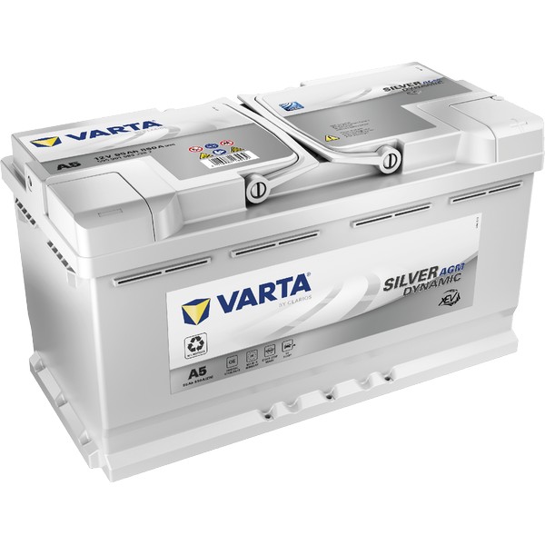 VARTA 輸入車用バッテリー DIN(欧州車)規格【他商品との同時購入不可】 (互換/Group LN5-AGM） Silver Dynamic AGM 595 901 085返品種別B