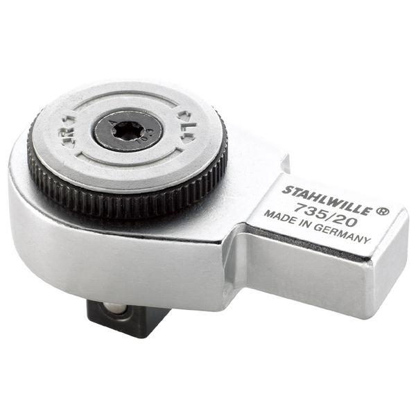 STAHLWILLE 735/20 トルクレンチ差替上端(ラチェット)スタビレー[73520スタビレ] 返品カテゴリー化B