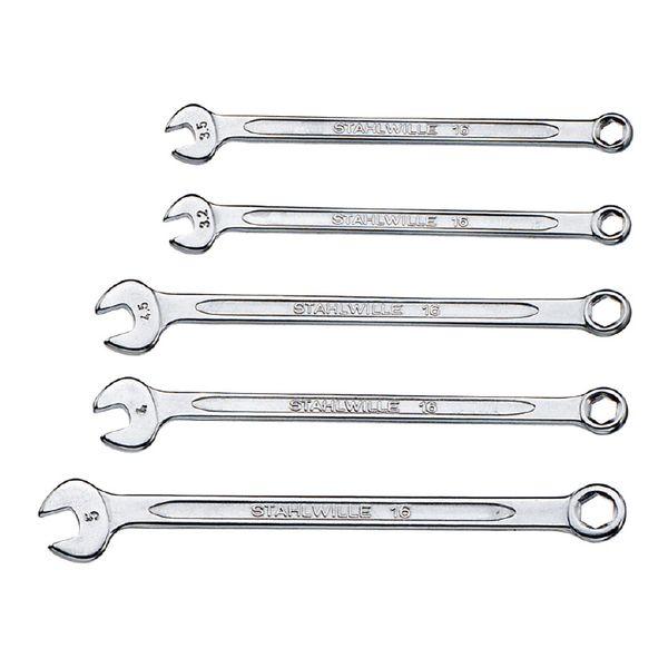 STAHLWILLE 16/5PC 六角片目片口スパナセットスタビレー[165PCスタビレ] 返品種別B