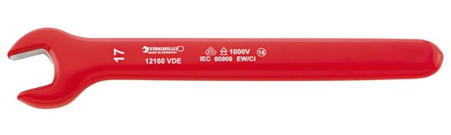 STAHLWILLE 12160VDE-17(スタビレ-) 絶縁片口スパナ　（17mm）スタビレー[12160VDE17スタビレ] 返品種別B