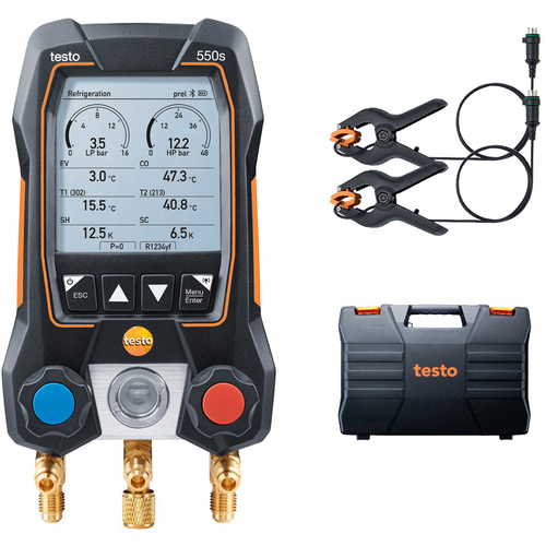 テストー 0564 5501 55 デジタルマニホールド testo 550s ベーシックセットtesto[0564550155TESTO] 返品種別B