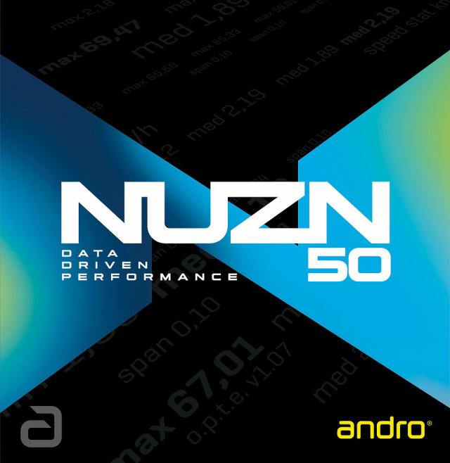 andro（アンドロ） AND-110021101-BK-MAX 卓球ラバー NUZN 50（クロ・サイズ：MAX）[AND110021101BKMAX] 返品種別A