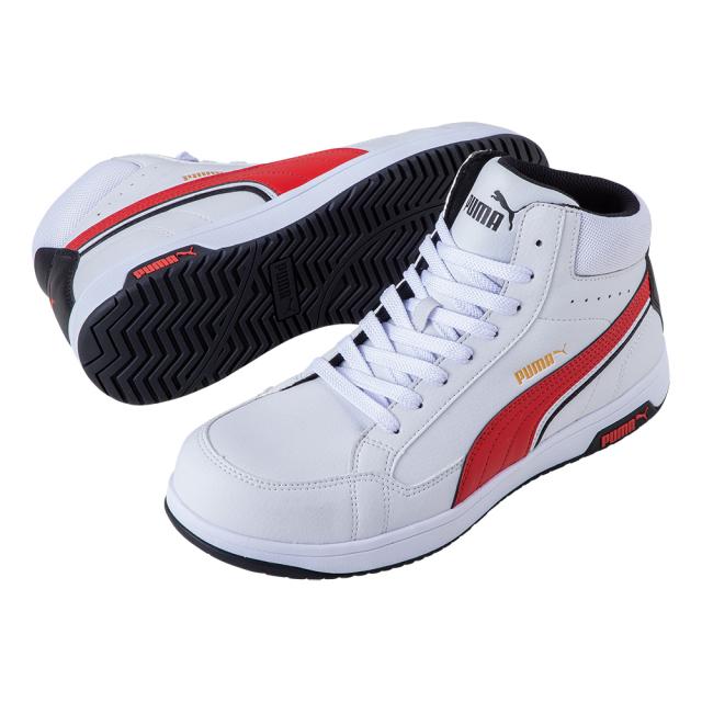 プーマ 63.208.0-WH-25.5 HERITAGE AIRTWIST 2.0 MID ホワイト 25.5cm JSAA規格 A種PUMA SAFETY[632080WH255] 返品種別B