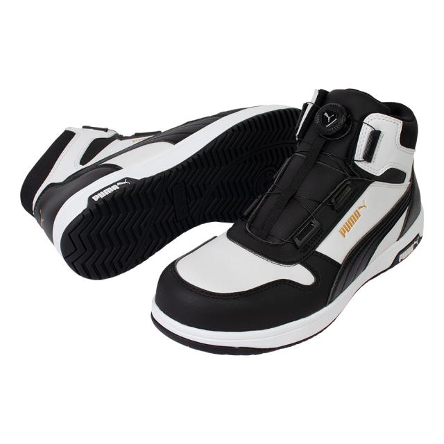 プーマ 63.211.0-BK-25.5 HERITAGE FRONTCOURT DISC MID ブラック 25.5cm JSAA規格 A種PUMA SAFETY[632110BK255] 返品種別B