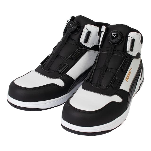 プーマ 63.211.0-BK-26.5 HERITAGE FRONTCOURT DISC MID ブラック 26.5cm JSAA規格 A種PUMA SAFETY[632110BK265] 返品種別B_1