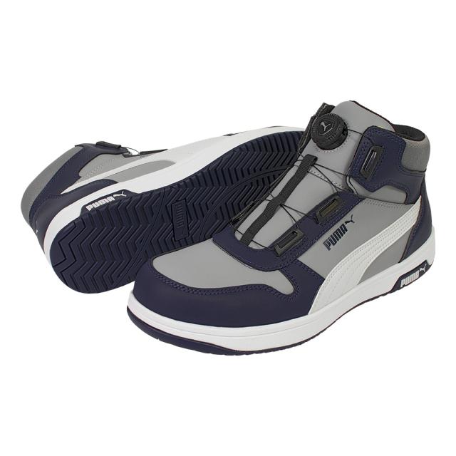 プーマ 63.221.0-GRY-25.0 HERITAGE FRONTCOURT DISC MID グレー 25.0cm JSAA規格 A種PUMA SAFETY[632210GRY250] 返品種別B