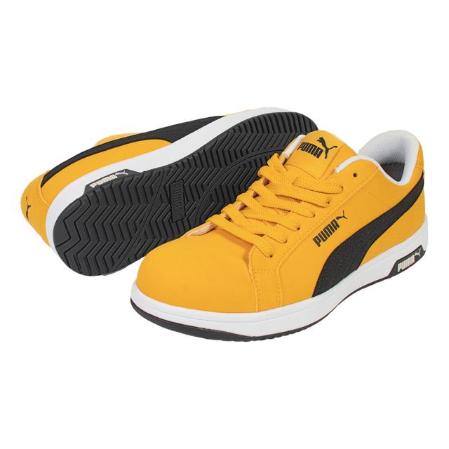 ピューマ 64.200.0-YEL-25.0 HERITAGE ICONIC 黄色 LOW 25.0糎 静電気帯電押しとどめるPUMA SAFETY[642000YEL250] 返品カテゴリー化B