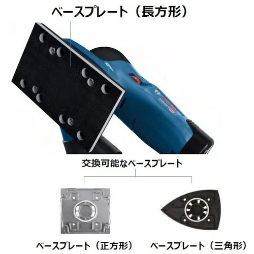 ボッシュ GSS10.8V-13H コードレスオービタルサンダー 10.8V(本体のみ)BOSCH[GSS108V13H] 返品種別B