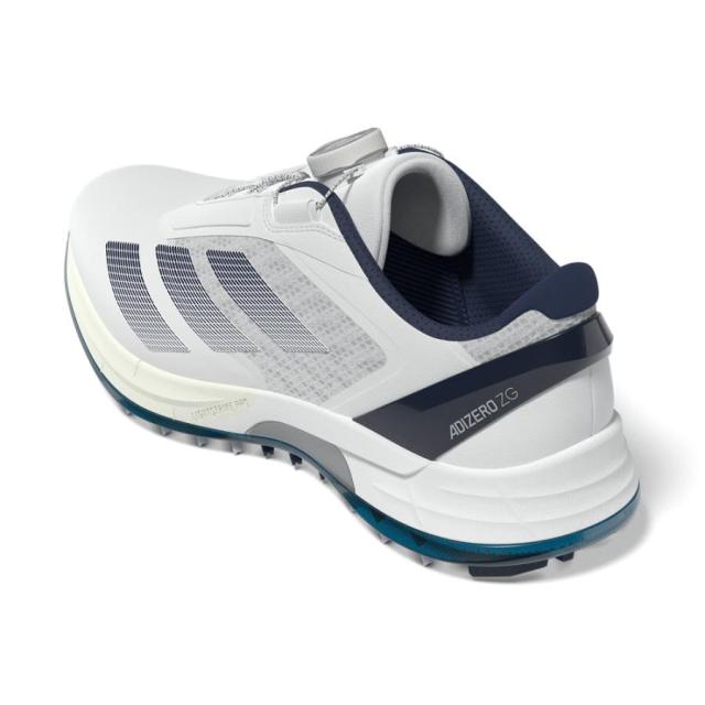 アディダス OMX77-JS1767-275 メンズ ゴルフシューズ アディゼロ ゼッドジー ロー ボア（ホワイト/ナイトインディゴ/シルバーメタリック・サイズ：27.5cm）adidas[OMX77JS1767275] 返品種別A