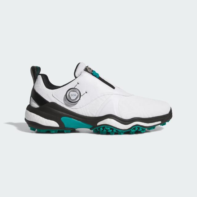アディダス NKZ93-JI4164-265 メンズ スパイクレス ゴルフシューズ コードカオス 25 ボア（ホワイト/コアブラック/ピュアティール・サイズ：26.5cm）adidas[NKZ93JI4164265] 返品種別A