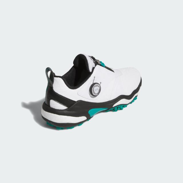 アディダス NKZ93-JI4164-265 メンズ スパイクレス ゴルフシューズ コードカオス 25 ボア（ホワイト/コアブラック/ピュアティール・サイズ：26.5cm）adidas[NKZ93JI4164265] 返品種別A