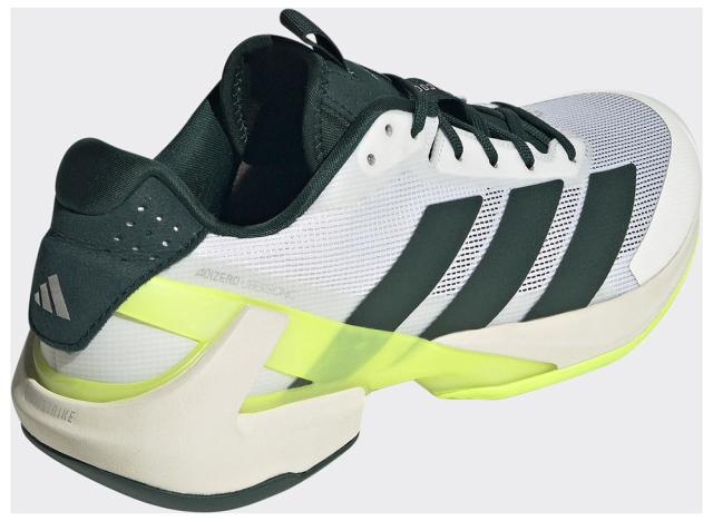 アディダス ADJ-JR2714-270 メンズ テニスシューズ アディゼロウーバーソニック 5 テニス（フットウェアホワイト/オーロラアイビー/ルシッドレモン・サイズ：27.0cm）adidas[ADJJR2714270] 返品種別A
