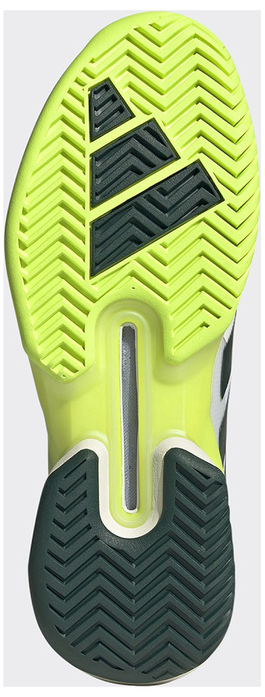 アディダス ADJ-JR2714-270 メンズ テニスシューズ アディゼロウーバーソニック 5 テニス（フットウェアホワイト/オーロラアイビー/ルシッドレモン・サイズ：27.0cm）adidas[ADJJR2714270] 返品種別A