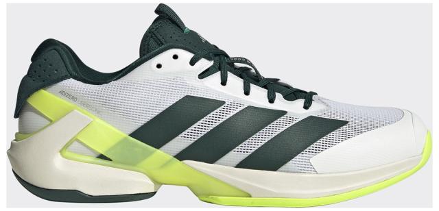 アディダス ADJ-JR2714-270 メンズ テニスシューズ アディゼロウーバーソニック 5 テニス（フットウェアホワイト/オーロラアイビー/ルシッドレモン・サイズ：27.0cm）adidas[ADJJR2714270] 返品種別A