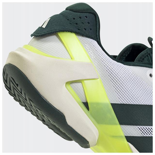 アディダス ADJ-JR2714-275 メンズ テニスシューズ アディゼロウーバーソニック 5 テニス（フットウェアホワイト/オーロラアイビー/ルシッドレモン・サイズ：27.5cm）adidas[ADJJR2714275] 返品種別A