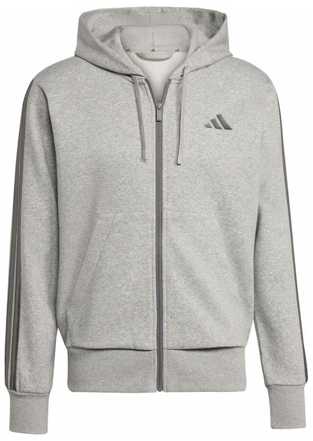 アディダス ホリデー スリーストライプス フルジップ パーカー（ミディアムグレーヘザー・サイズ：2XL） AJ-JVI19-JM1696-2XL返品種別A
