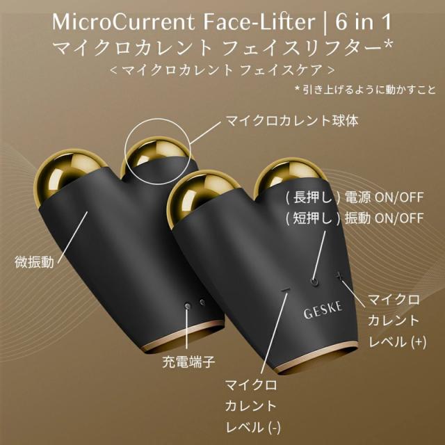 ゲスケ GK000015GY01 かっさ型マイクロカレント美顔器GESKE マイクロ