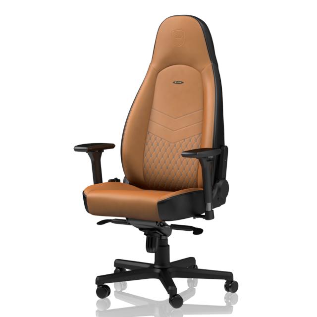 noblechairs ゲーミングチェア ICON Real Leather(コニャック) ノーブルチェアーズ アイコン リアルレザー NBL-ICN-RL-CBK-SGL返品種別A