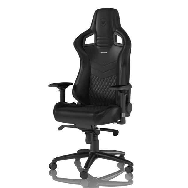 noblechairs ゲーミングチェア EPIC Real Leather(ブラック) ノーブルチェアーズ エピック リアルレザー NBL-RL-BLA-002返品種別A