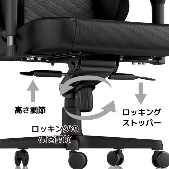 noblechairs ゲーミングチェア HERO（ブラック） NBL-HRO-PU-BLA-SGL返品種別A_11