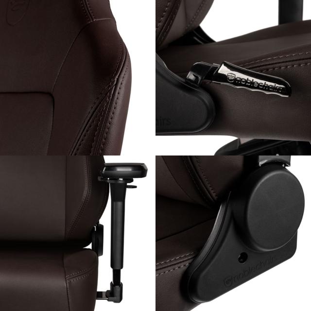 noblechairs ゲーミングチェア HERO JAVA EDITION（マットブラウン） NBL-HRO-PU-JED-SGL返品種別A_13