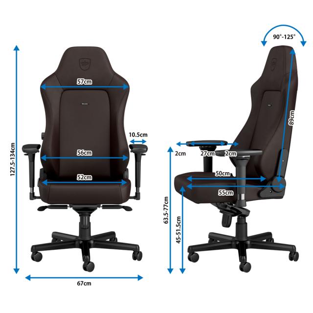 noblechairs ゲーミングチェア HERO JAVA EDITION（マットブラウン） NBL-HRO-PU-JED-SGL返品種別A_15