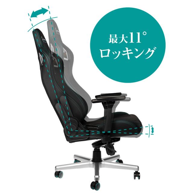 noblechairs ゲーミングチェア EPIC Mercedes-AMG Petronas Formula One Team - 2021 Edition NBL-EPC-PU-MPF-SGL返品種別A_12