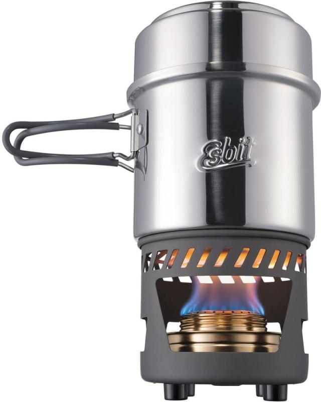 エスビット IZC-ESCS985ST0 985ml ステンレスクックセット アルコールバーナー付きEsbit[IZCESCS985ST0] 返品種別A