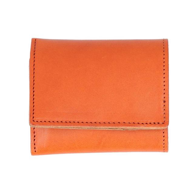 R.C.L(リアルクロスレザー) BF029098-1A-2E R.C.L 栃木レザー バイカラー 三つ折り財布（ORANGE/BROWN）[BF0290981A2E] 返品種別A