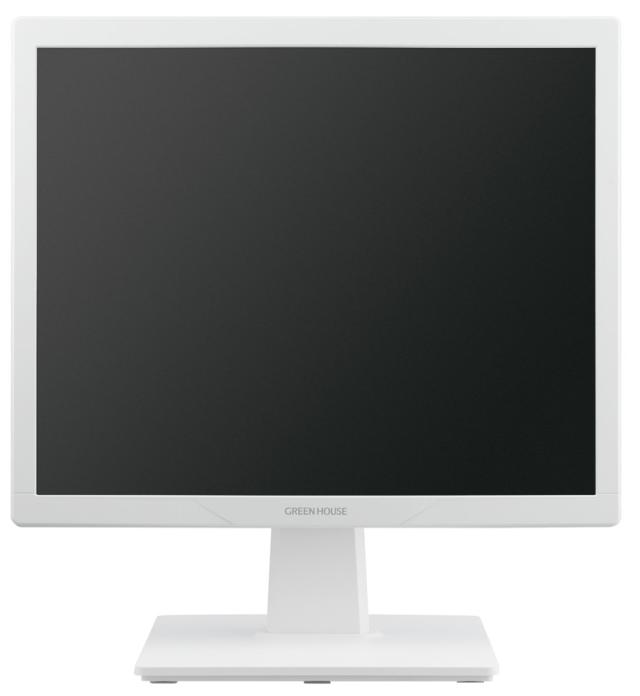 グリーンハウス GH-LCS17D-WH 液晶ディスプレイ(17型/TN/SXGA 1280×1024/14ms/HDMI/D-Sub/VESA/5年保証)(ホワイト)GREEN HOUSE[GHLCS17DWH] 返品種別Aの通販は