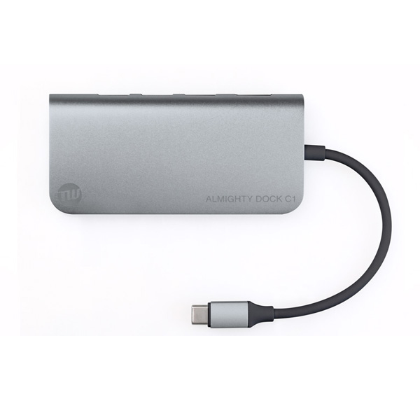 TUNEWEAR MacBook Pro 専用 TUNEWEAR ALMIGHTY DOCK C1（スペースグレイ） オールマイティな拡張USBドック TUN-OT-000028返品種別A
