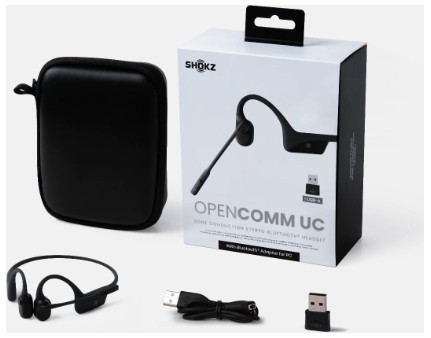 ショックス SKZ-EP-000011 骨伝導ヘッドセット OpenCommUC（ブラック