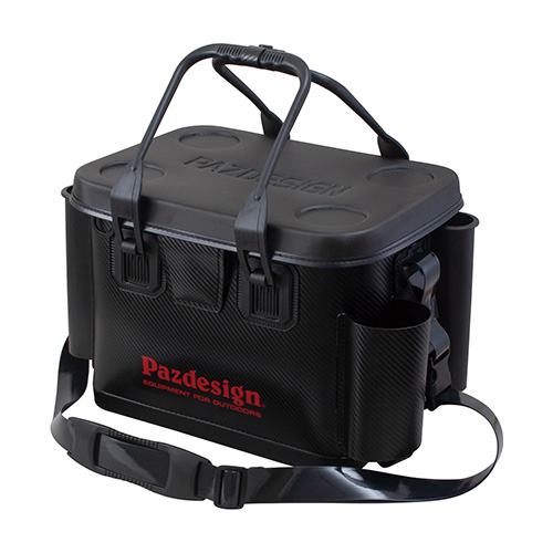 パズデザイン PSLバッカン6 タイプE ロッドホルダー2本 小物用ポケット Mサイズ(ブラックレッド) PAC-325_M(ブラックレッド)返品種別A