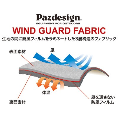 パズデザイン WフリースパンツII XLサイズ(オリーブ) Pazdesign WIND GUARD FLEECE PANTS II SPT-015_XL(オリーブ)返品種別A