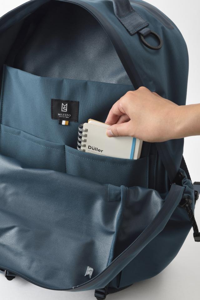 ミレスト MLS855-BLGR LIKID サイドバックルバックパック LMILESTO