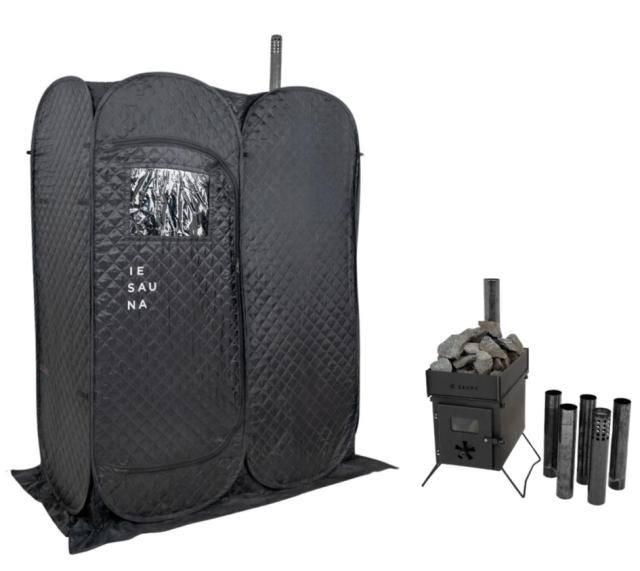 Vanwaves 0681-00002(IESAUNA) 家庭用テントサウナ IESAUNA HEAT+セット イエサウナ[068100002IESAUNA] 返品種別A