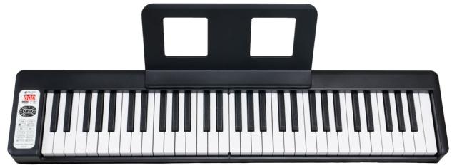 キクタニ KDP-61P-BLK 折りたたみ式 電子ピアノ 61鍵(ブラック)KIKUTANI[KDP61PBLK] 返品種別A_2