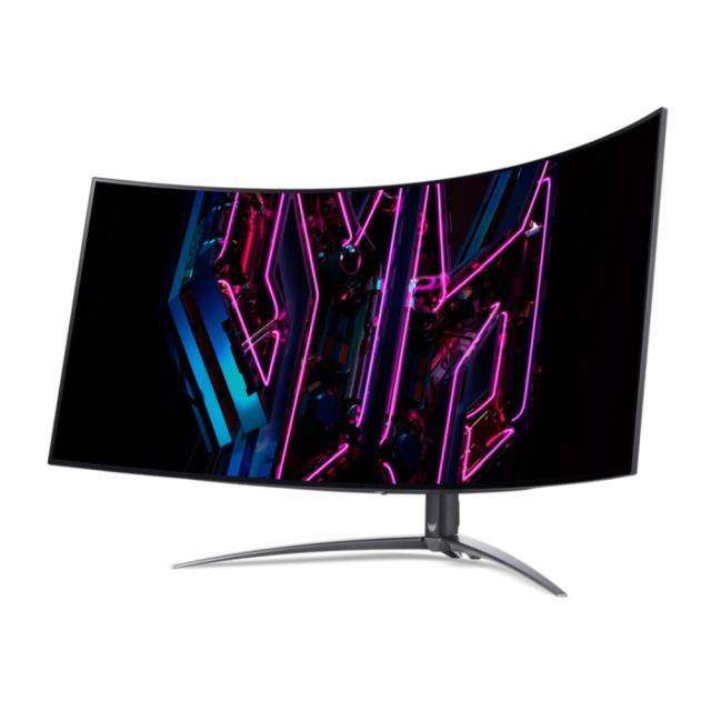 Acer（エイサー） X45bmiiphuzx ゲーミング液晶ディスプレイ(44.5型/曲面型/OLED/UWQHD 3440×1440/240Hz/0.01ms/HDR10/HDMI2.0/DP1.4/USB Type-C/VESA/3年保証)(ブラック)Predator X45[X45BMIIPHUZX] 返品種別A