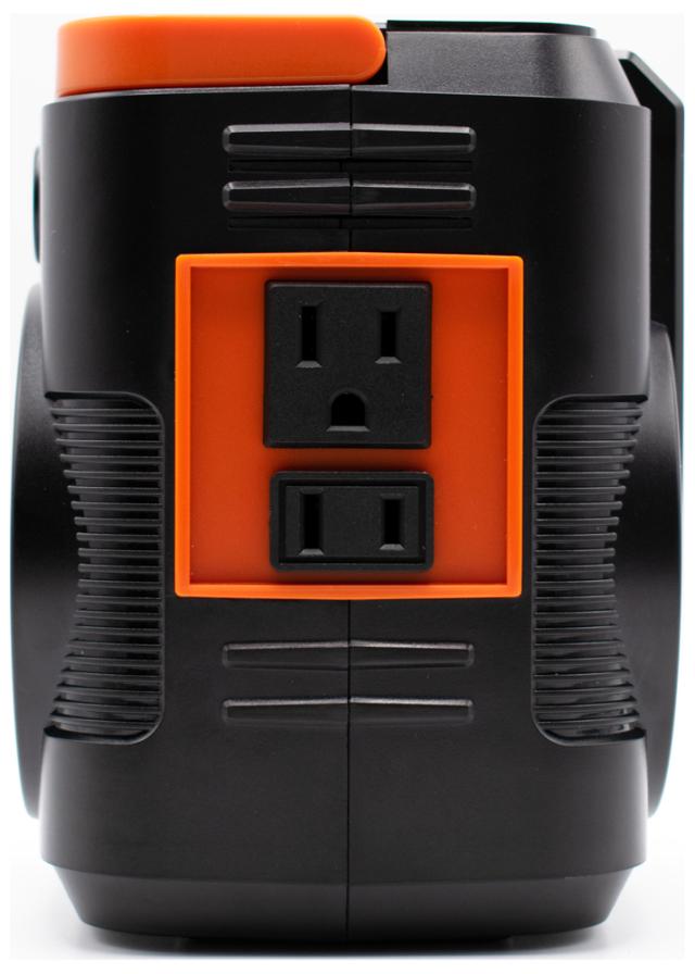 Bearmax ポータブル電源ソーラーパネルセット　111Wh　ACコンセント2口　USB-C出力搭載(ブラック×オレンジ) EPB-120SS返品種別B Bearmax ポータブル電源ソーラーパネルセット 111Wh ACコンセント2口