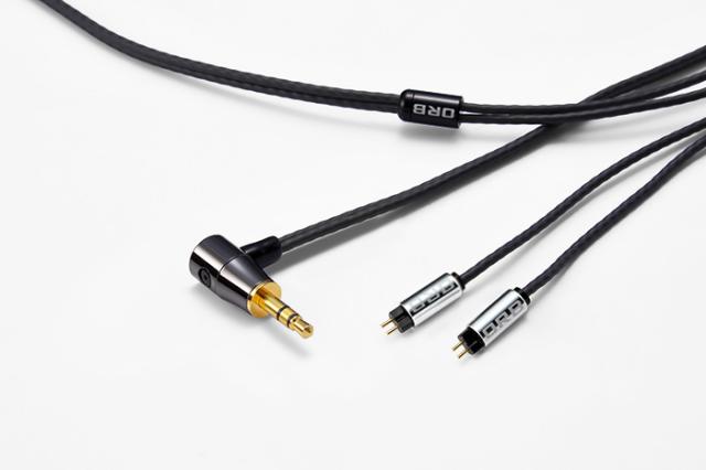 オーブ イヤホン用リケーブル(1.2m)【Custom IEM 2pin⇔3.5mm3極(ステレオ)L型プラグ】 CF-N-2G-CI2PIN 3.5 L返品種別A