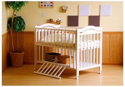 Alice　ベビーベッド ベビーベッド アリス ハイタイプ 石崎家具 日本製 ベビーベッド