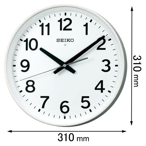セイコー 掛け時計 電波 アナログ LS230W 白パール 静音 SEIKO SEIKO