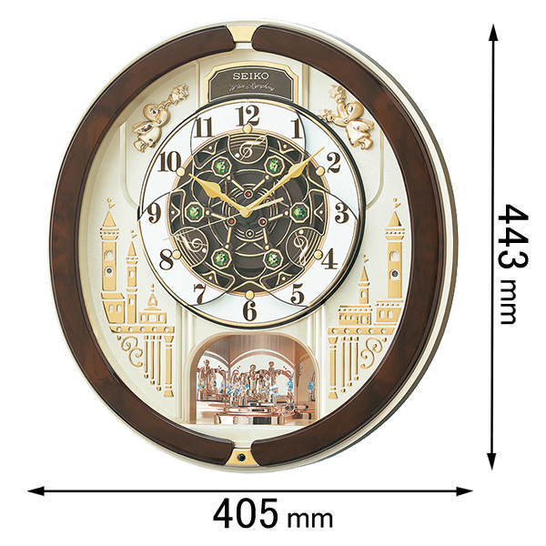 セイコー 電波からくり時計セイコーメロディ RE-579-B[RE579B] 返品 