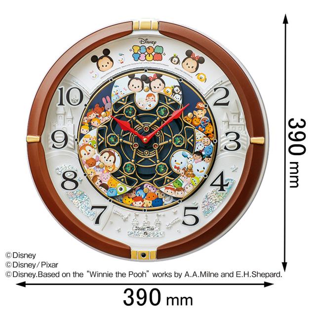 セイコー 掛け時計【ディズニーツムツム】ディズニーツムツムからくり時計　Disney Time FW588B[FW588B] 返品種別A