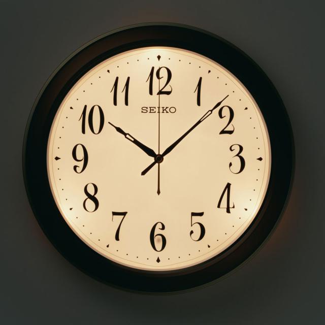 セイコー 電波掛け時計SEIKO　自動点灯電波掛け時計 KX-261-B[KX261B] 返品種別A_1